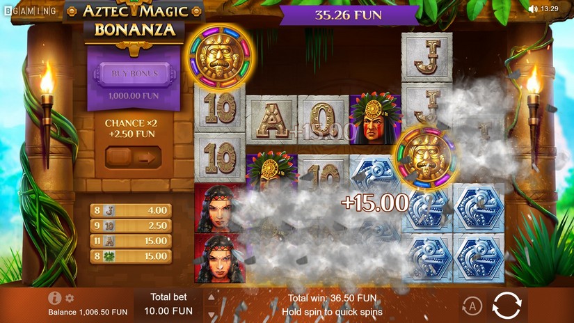 Aztec Magic Bonanza slot screen 2
