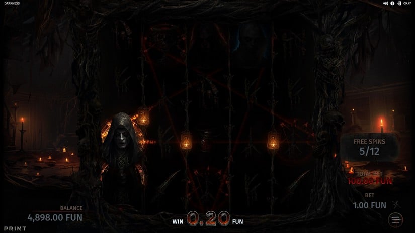 Darkness slot screen 3