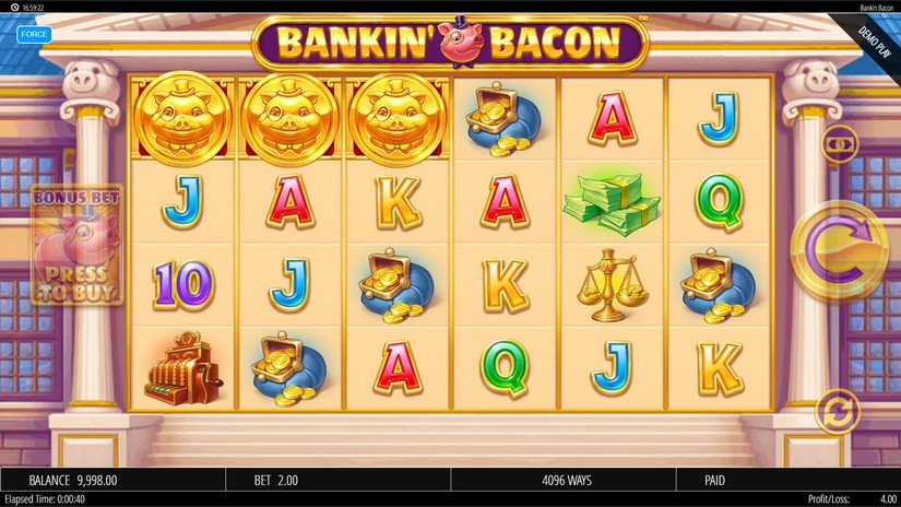 Bankin Bacon slot screen 2