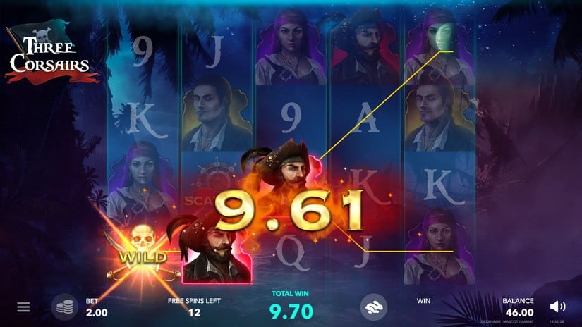 Three Corsairs slot screen 5