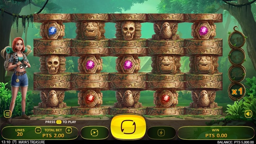 Maya’s Treasure slot screen 1
