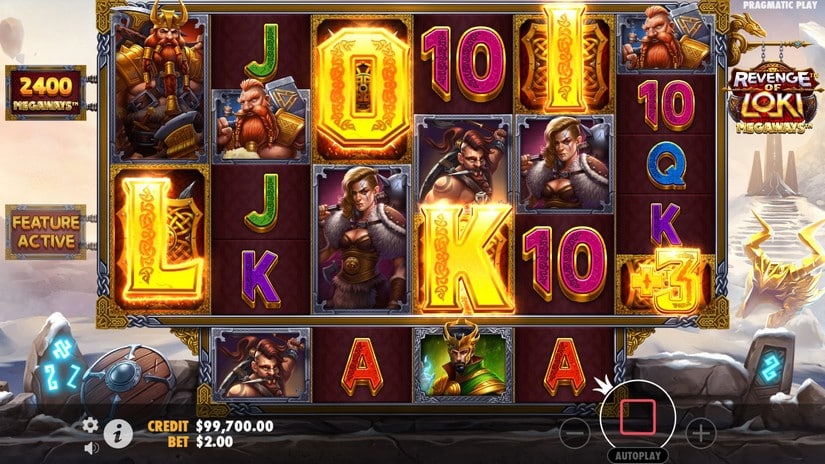 Revenge of Loki Megaways slot screen 2
