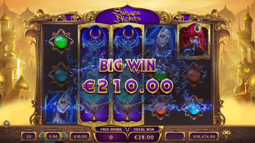 Sahara Nights slot screen 4