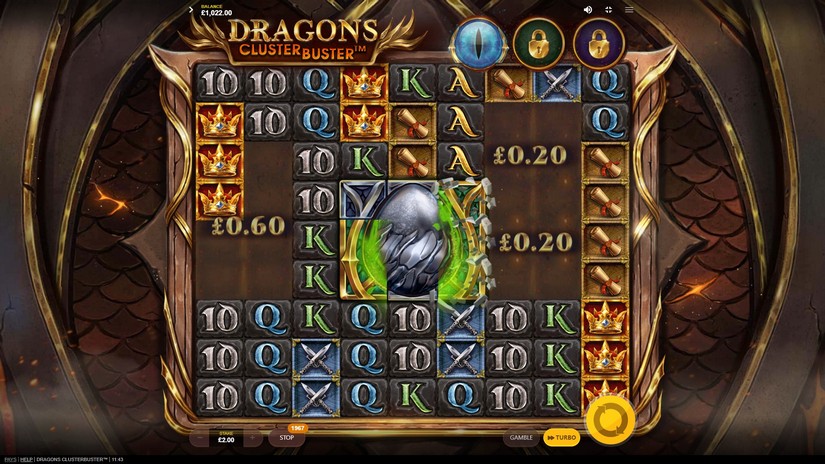 Dragons Clusterbuster slot screen 5