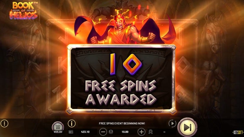 Book of Helios slot screen 3
