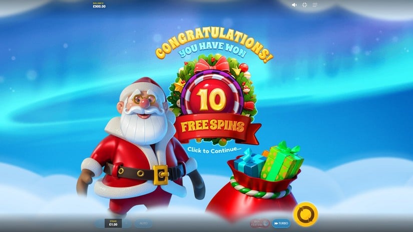 Christmas MULTIHOPS slot screen 3