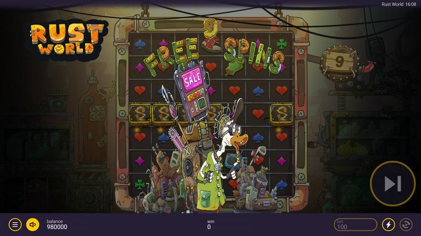 Rust World slot screen 3