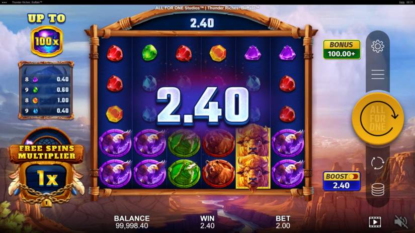 Thunder Riches Buffalo slot screen 4