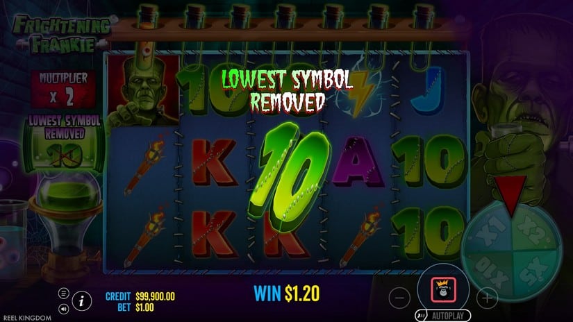 Frightening Frankie slot screen 4