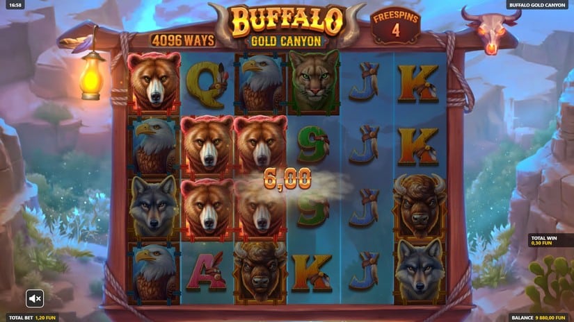 Buffalo Gold Canyon slot screen 4