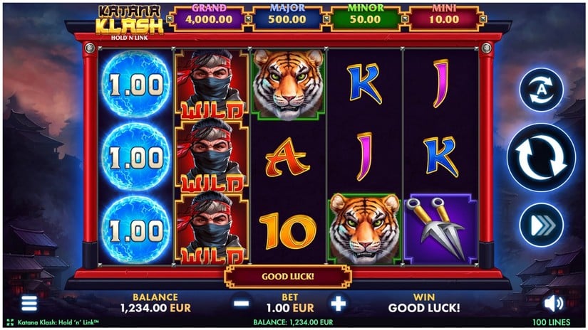 Katana Klash: Hold ‘N’ Link slot screen 1