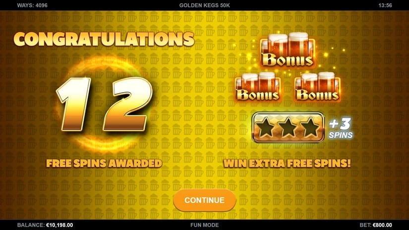 Golden Kegs 50K slot screen 2