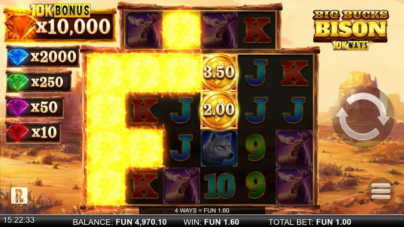 Big Bucks Bison 10K Ways slot screen 3