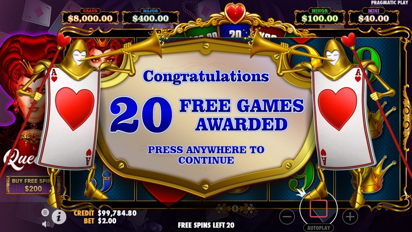 Queenie slot screen 5