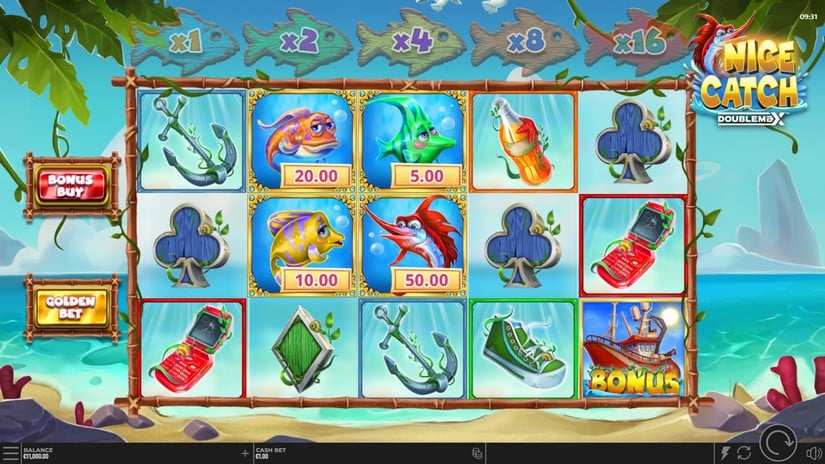Nice Catch DoubleMax slot screen 1