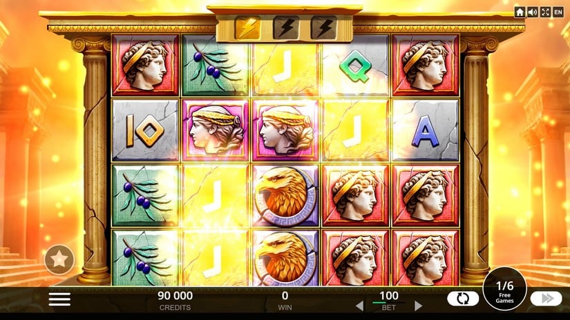 Rise of Zeus slot screen 4