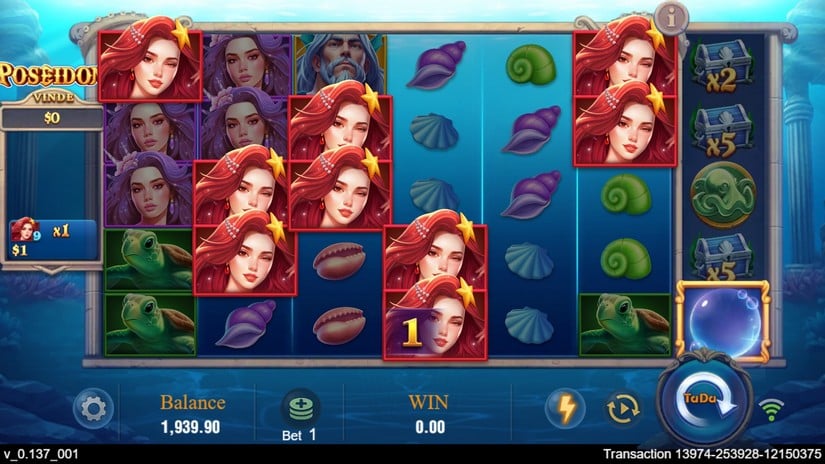 Poseidon slot screen 5