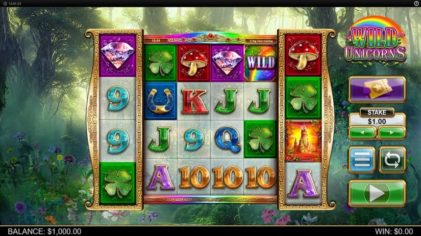 Wild Unicorns slot screen 1