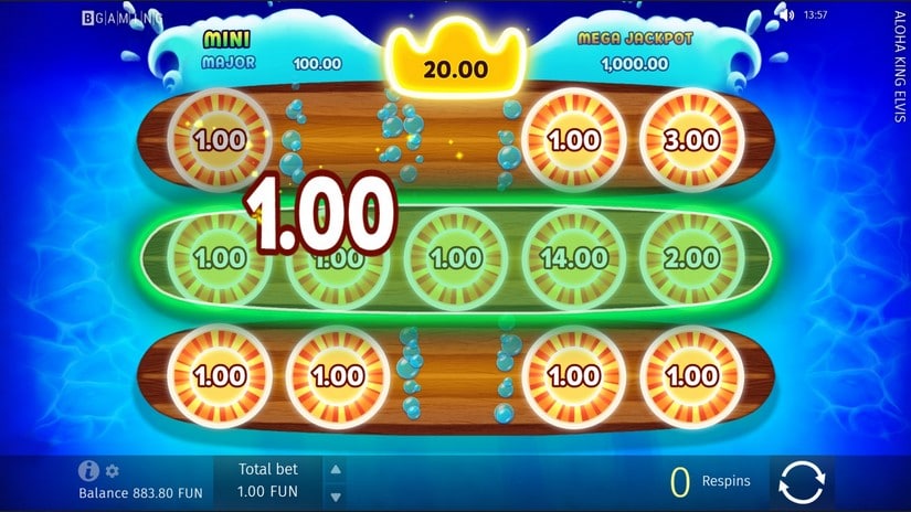 Aloha King Elvis slot screen 4