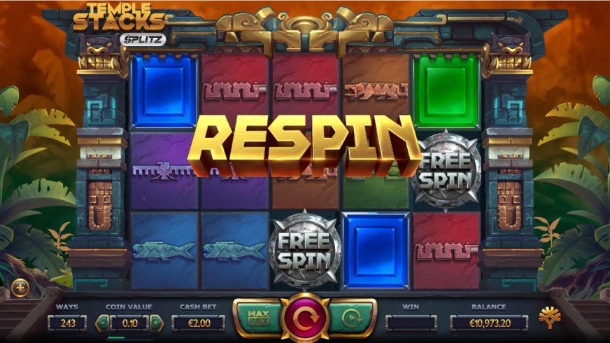 Temple Stacks slot screen 2