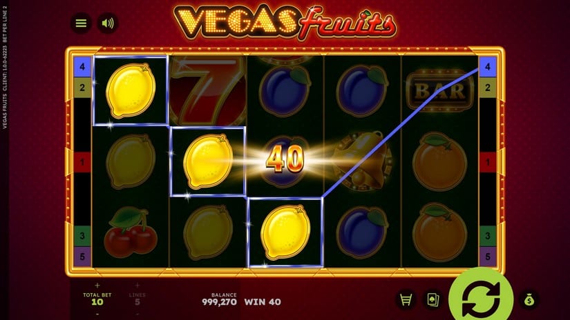 Vegas Fruits slot screen 4