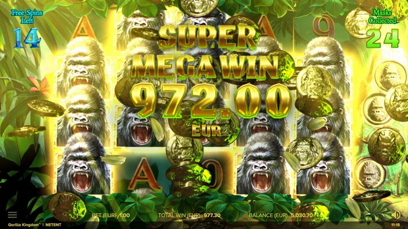 Gorilla Kingdom slot screen 3