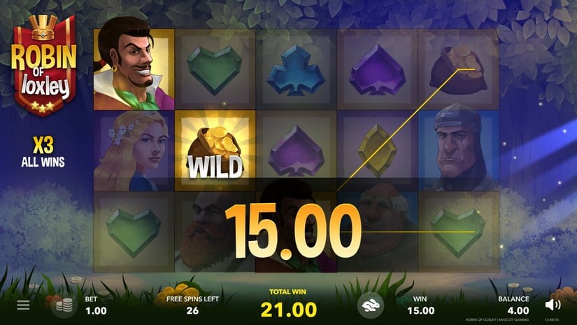 Robin of Loxley slot screen 4