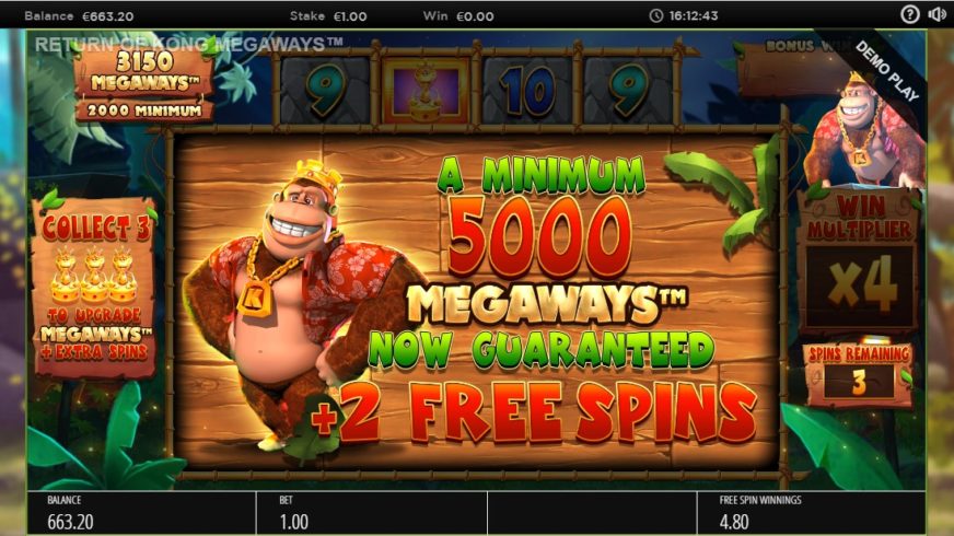 Return of Kong Megaways slot screen 5