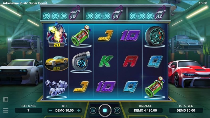 Adrenaline Rush Super Boost slot screen 4