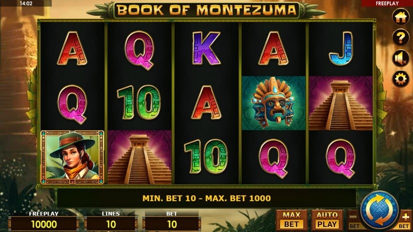 Book of Montezuma slot screen 1