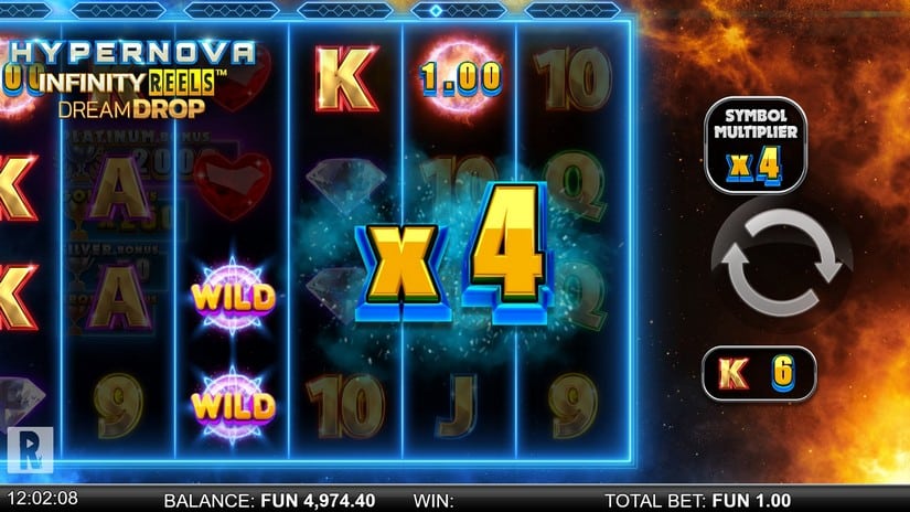 Hypernova Infinity Reels Dream Drop slot screen 4