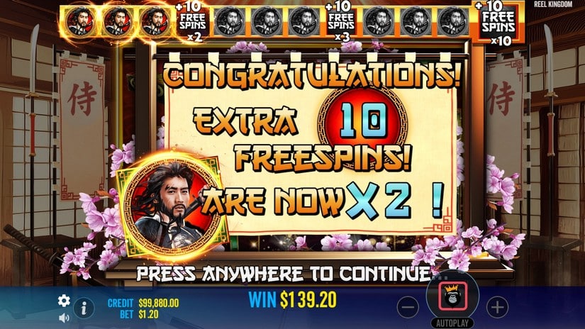 Samurai Code slot screen 5