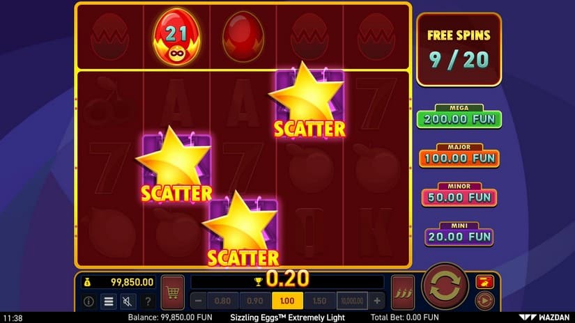 Sizzling Eggs™ Extremely Light slot screen 3