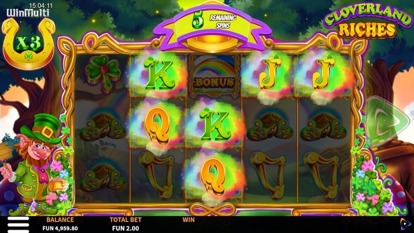 Cloverland Riches slot screen 6