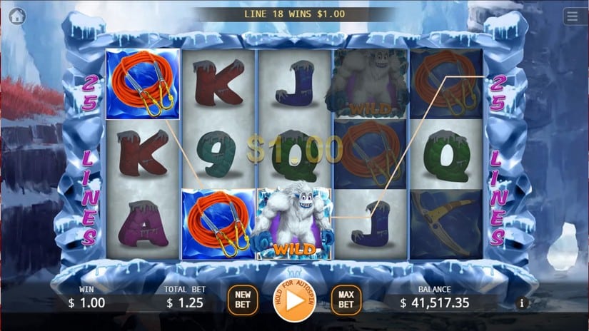 Bigfoot Yeti slot screen 3