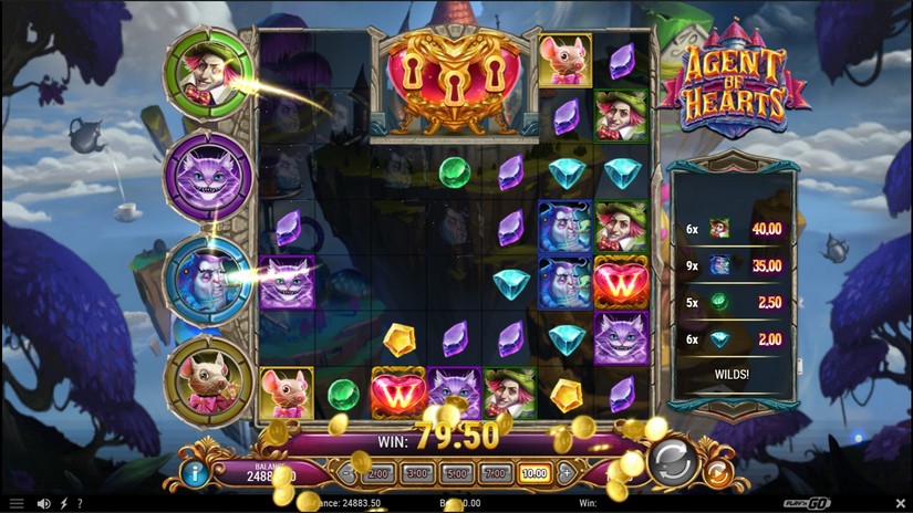 Agent of Hearts slot screen 2