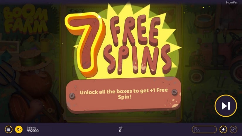 Boom Farm slot screen 3