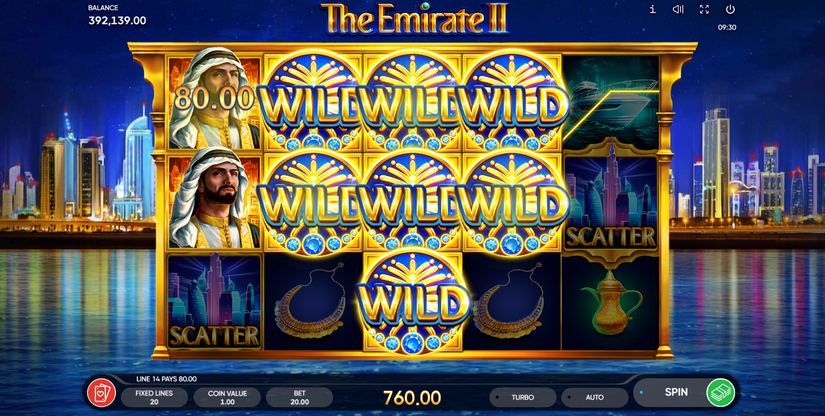 The Emirate 2 slot screen 3