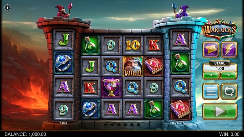 Warlocks slot screen 1