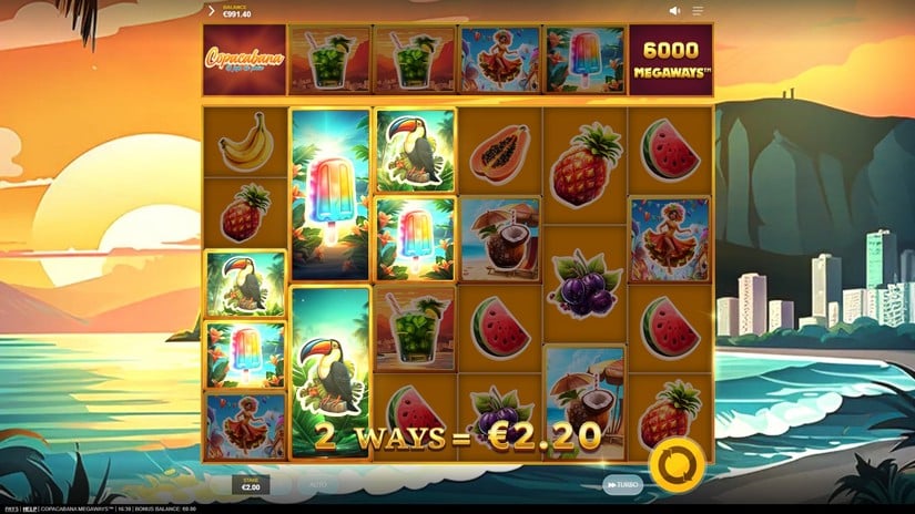 Copacabana Megaways slot screen 2