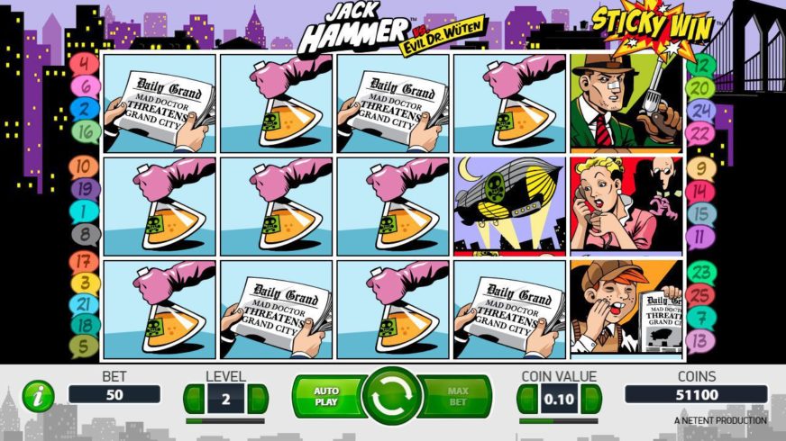Jack Hammer slot screen 1