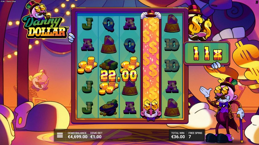 Danny Dollar slot screen 5
