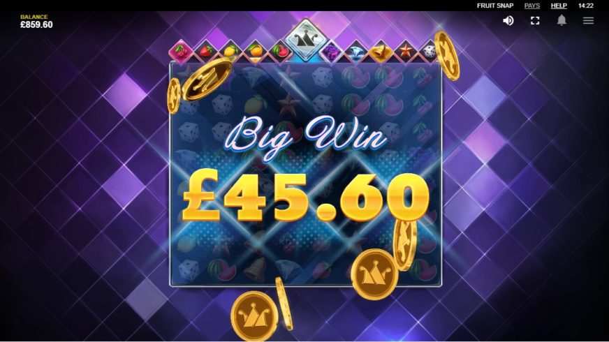 Fruit Snap slot screen 4