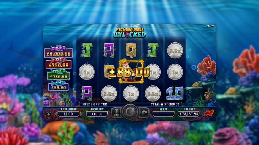 Fishing Reels Unlocked slot screen 5