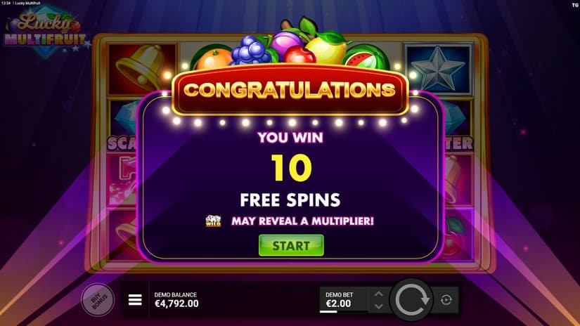 Lucky Multifruit slot screen 3