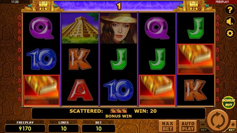 Book of Aztec Bonus Buy slot screen 3
