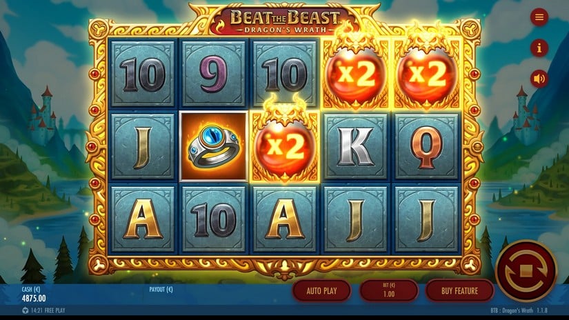 Beat the Beast Dragon’s Wrath slot screen 2