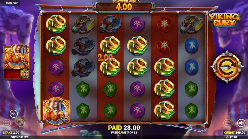 Viking Fury Spinfinity slot screen 4