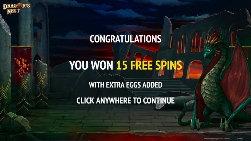 Dragon’s Nest slot screen 2