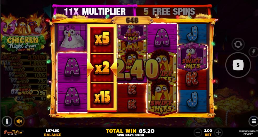 Chicken Night Fever demo slot